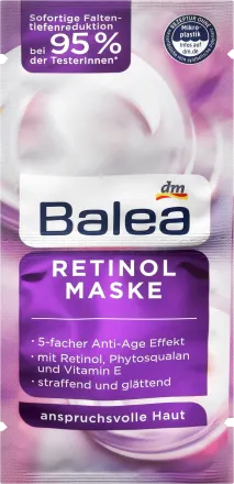 Balea, Retinol face mask (2x8 ml), 16 ml