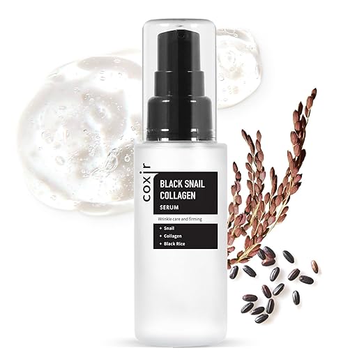 COXIR Black Snail Collagen Serum 50 ml, Korean Skincare