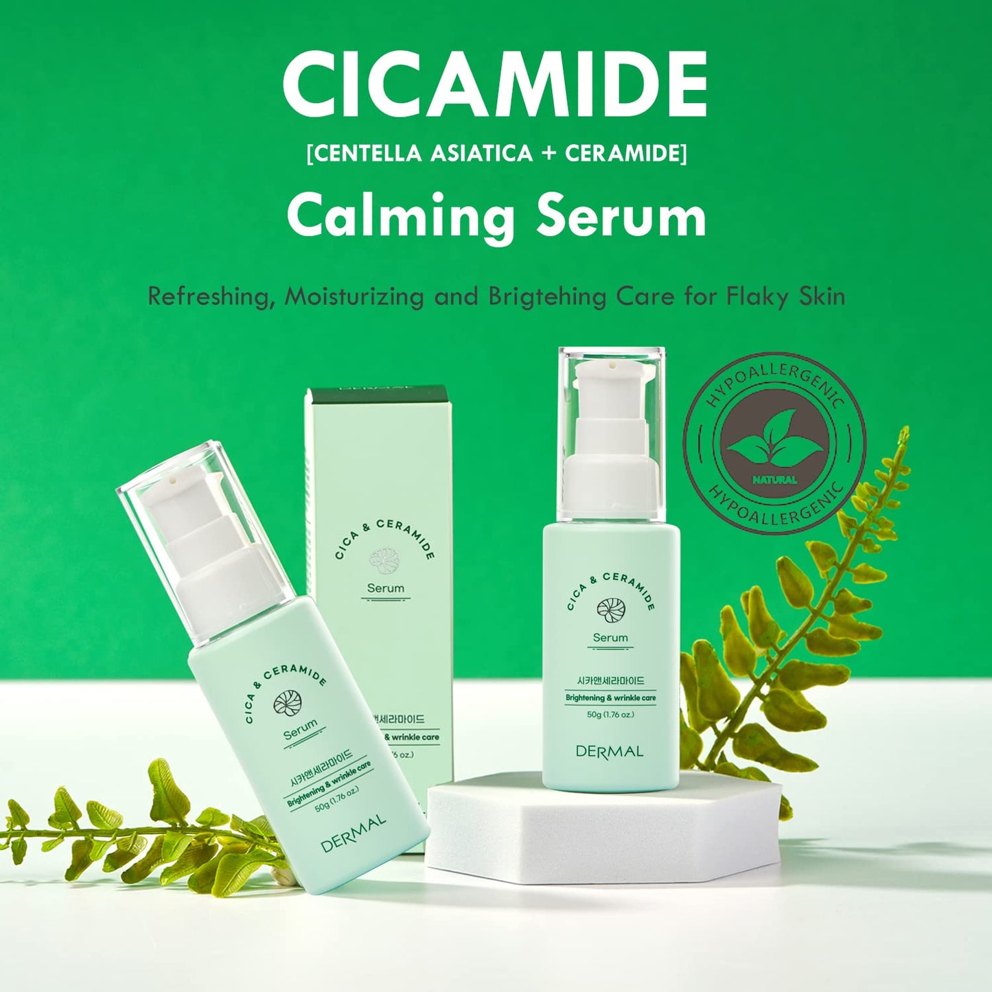 Dermal Cicamide Face Serum for Hydrating 50ml - Korean Skin Care