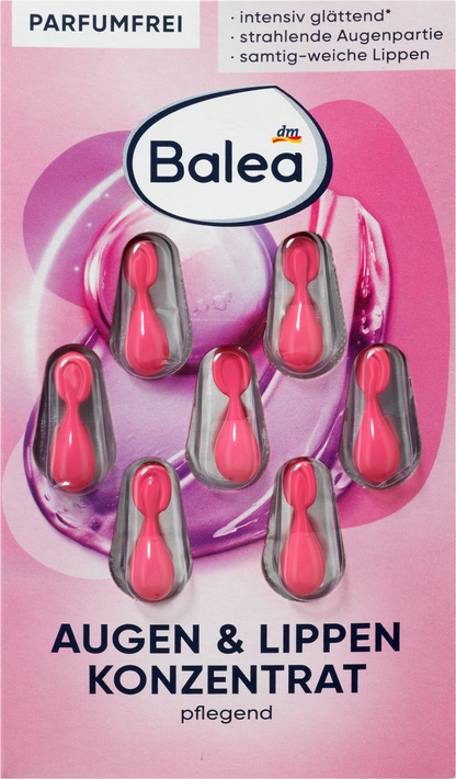 Balea Eyes and Lips Serum Capsules , 7 pcs