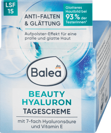 Balea, Beauty Hyaluron, Anti Wrinkle Face Cream, SPF 15, 50 ml