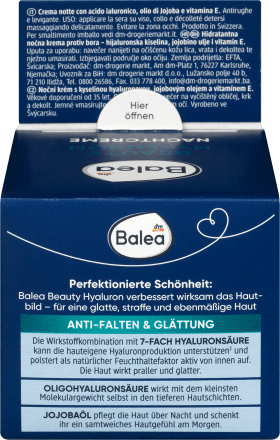 Balea, Beauty Hyaluron, Night Face Cream, 50 ml