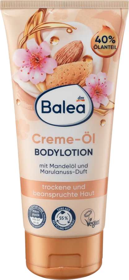 Balea, Body lotion cream oil almond oil & marula nut scent, 200 ml