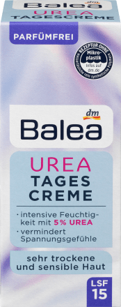 Balea, Urea, Day cream 5% Urea, LSF 15, 50 ml