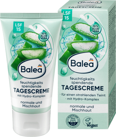 Balea, Aloe Vera, Day Face cream, LSF15, 50 ml