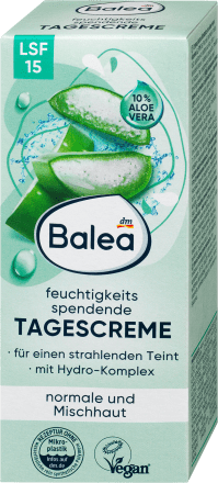 Balea, Aloe Vera, Day Face cream, LSF15, 50 ml