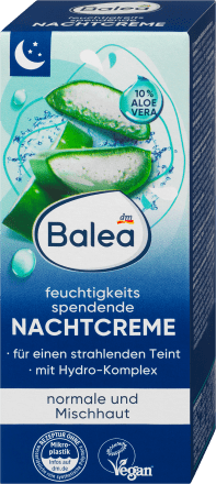 Balea, Aloe Vera, Moisturising night cream, 50 ml