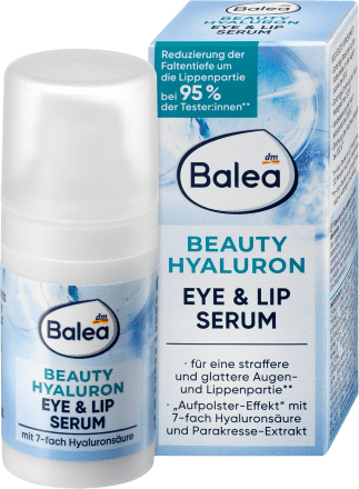 Balea, Beauty Hyaluron, Eye & Lip Serum, 15 ml