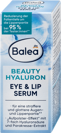 Balea, Beauty Hyaluron, Eye & Lip Serum, 15 ml