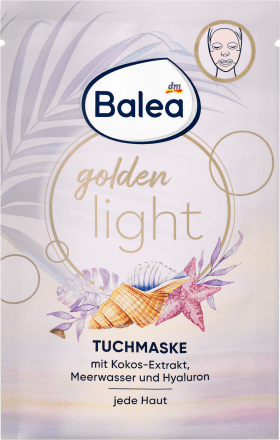 Balea,Golden Light Sheet Mask, 1 PC